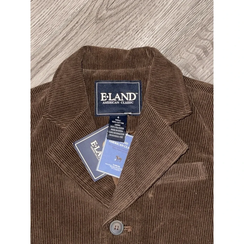 Vintage E-Land American Classic Boys Corduroy Blazer‎ Size 4